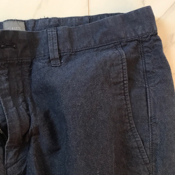 Men’s GAP Navy Linen Shorts - size 36 - Picture 4 of 5
